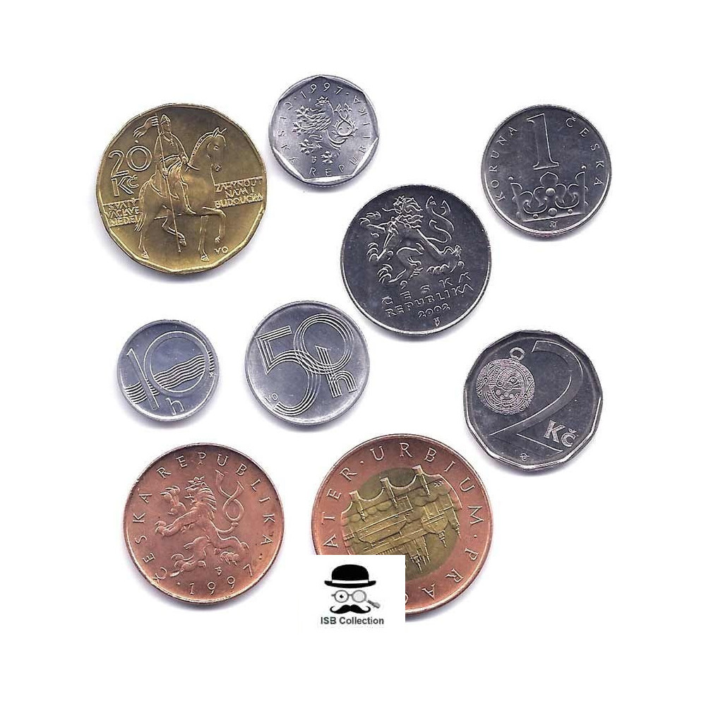 9 Pièces De Monnaie Différentes